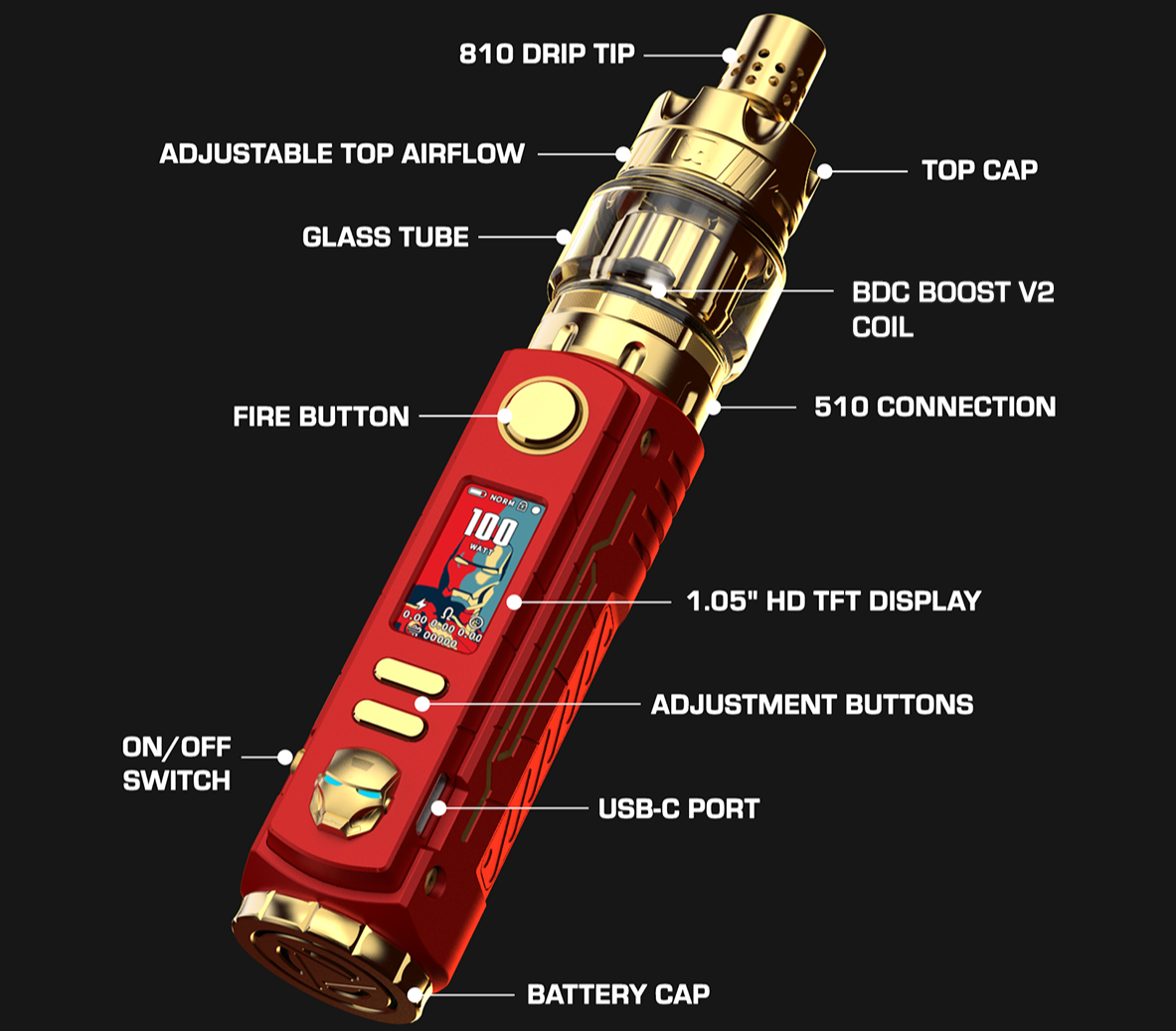 BD Vape Rayden 100 V3 IM by BD Vape — product image