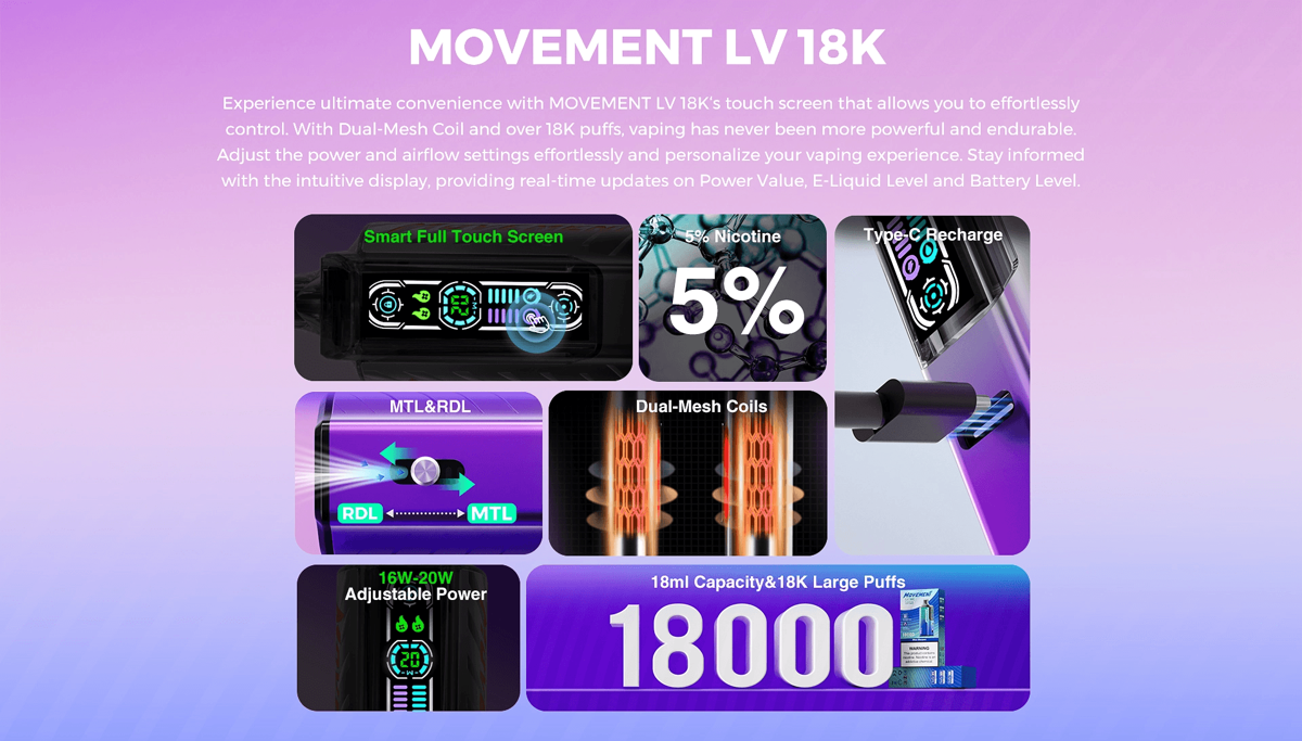 Lost Vape MOVEMENT LV 18K by Lost Vape — product image