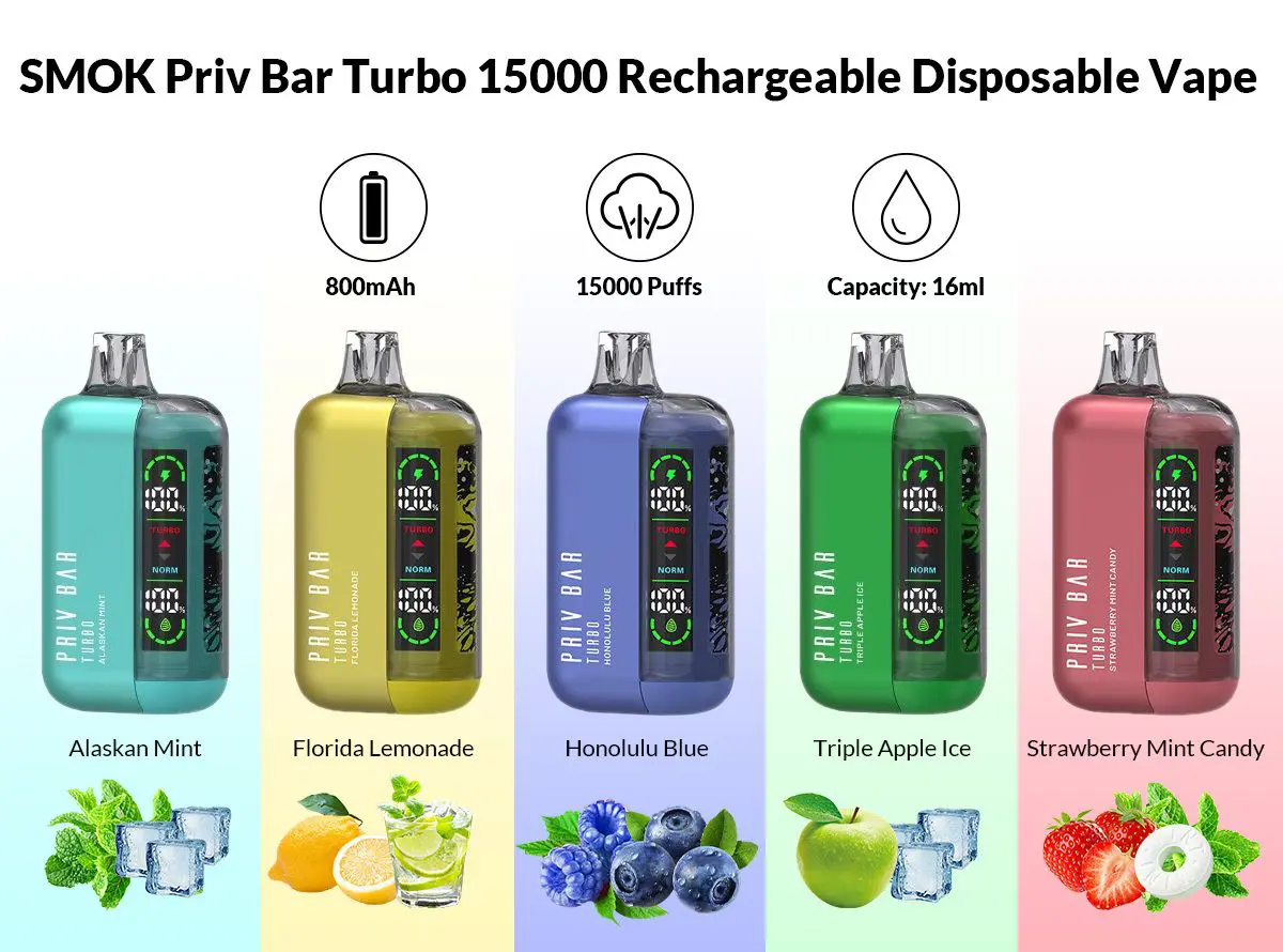 SMOK Priv Bar Turbo 15000 by SMOK — product image